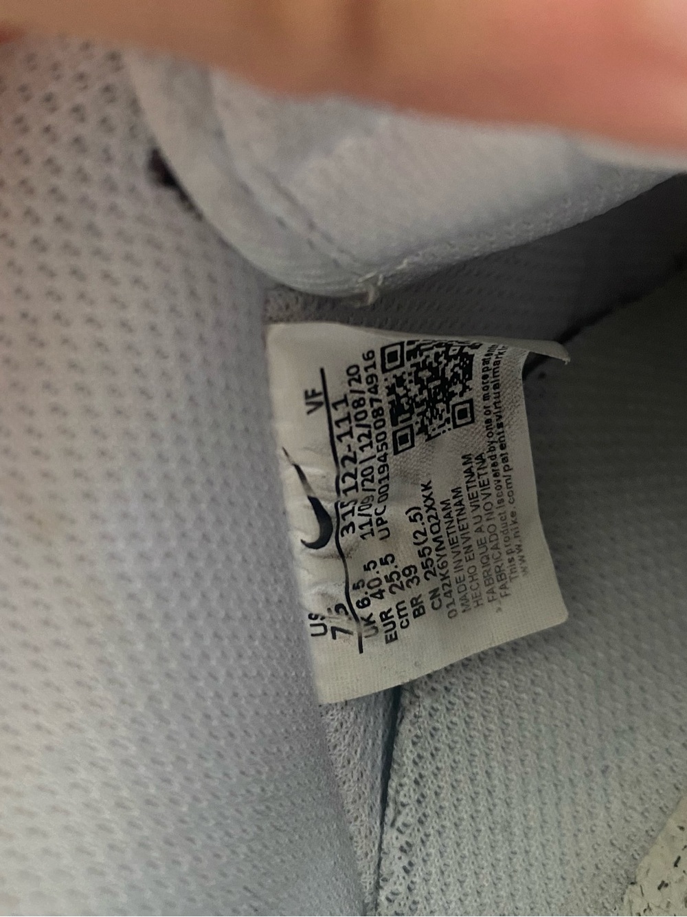 🤍 EUC White Nike Air Force 1 - men’s Size 7.5 - Picture 6 of 6